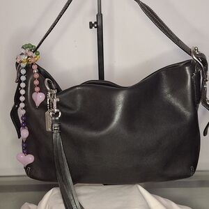Y2k Coach Black Leather East West Legacy Mini Hobo